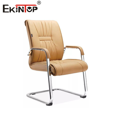 Sillones de oficina de alta gama de madera de cuero genuino