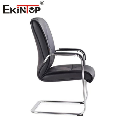 Sillones de oficina de alta gama de madera de cuero genuino