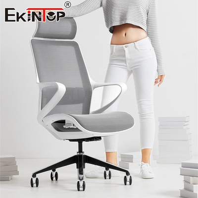Sillones de oficina con malla ergonómica moderna con reclinable giratorio con malla completa
