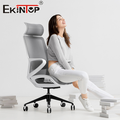 Sillones de oficina con malla ergonómica moderna con reclinable giratorio con malla completa