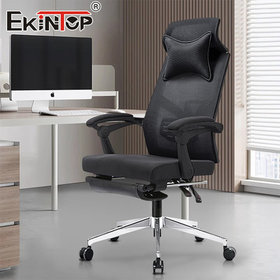 Muebles de oficina de diseño sencillo ajustable giratorio de espalda alta silla de oficina de malla completa