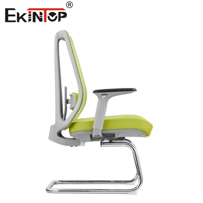Silla ergonómica de espalda media Directores de oficina silla de malla de altura ajustable silla de oficina de tela