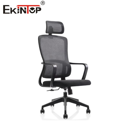 Silla de oficina con respaldo ergonómico de alto nivel Silla ajustable con reposacabezas Silla de tela