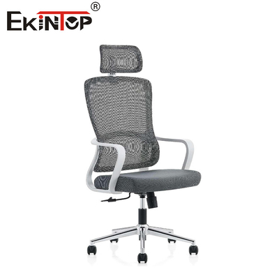 Silla de oficina con respaldo ergonómico de alto nivel Silla ajustable con reposacabezas Silla de tela