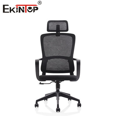 Muebles ergonómicos Escritorio de recepción moderno silla de oficina de tela giratoria con control de bloqueo de inclinación