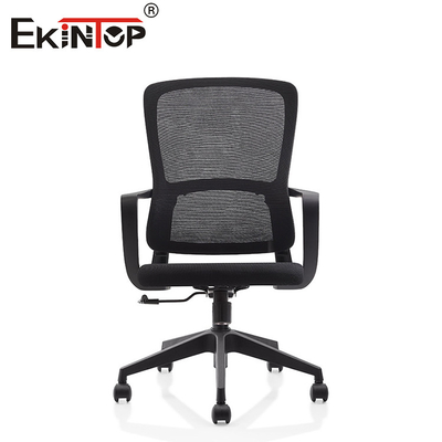 Fabricante Silla de escritorio de tela ajustable confortable en la parte media de la espalda