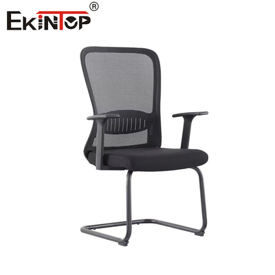 Silla de oficina de tejido de hogar ejecutivo modular ergonómico negro moderno