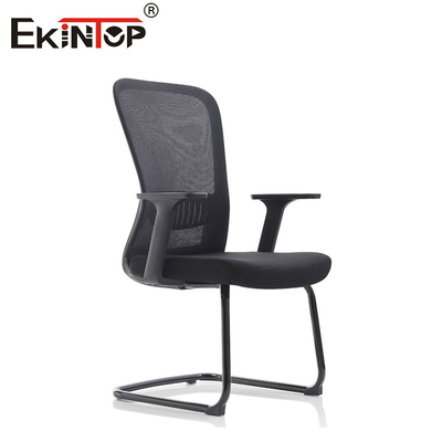 Silla de oficina de tejido de hogar ejecutivo modular ergonómico negro moderno