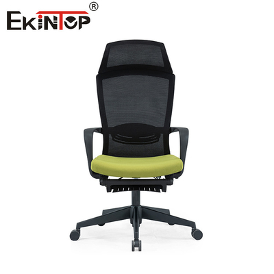 En la parte superior de la espalda Ergonomía ajustable apoyabrazos de invitado rodante de malla silla de oficina resistente