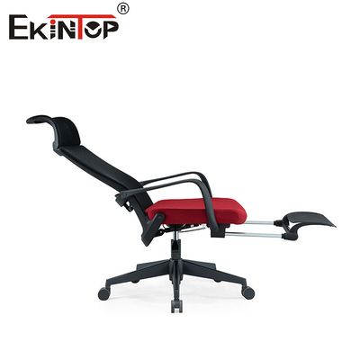 Cadeira de oficina giratoria de computadora ergonómica con ruedas base de nylon resistente