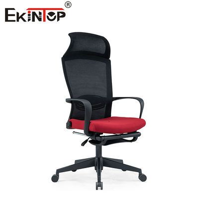 Cadeira de oficina giratoria de computadora ergonómica con ruedas base de nylon resistente