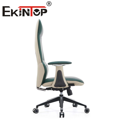 Silla de oficina de cuero moderna de lujo Silla ergonómica giratoria Silla de oficina resistente
