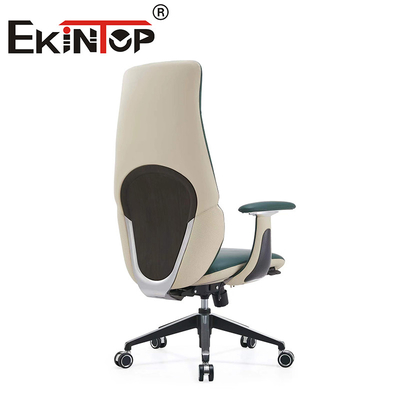 Fabrica silla de computadora muebles de oficina espalda alta PU de cuero gerente silla de oficina resistente