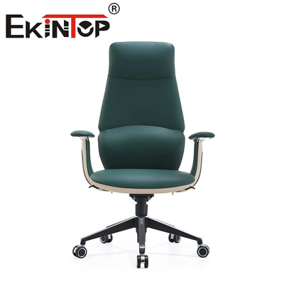 Silla de conferencias de oficina de hogar ergonómica de cuero de PU ejecutivo Silla de oficina resistente