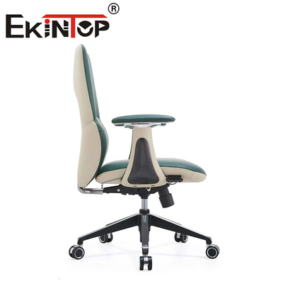 Silla de oficina giratoria de piel ergonómica de alta calidad sillas de club de cuero