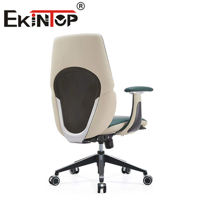 Silla de oficina giratoria de piel ergonómica de alta calidad sillas de club de cuero