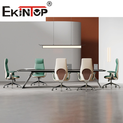 Silla de oficina giratoria de piel ergonómica de alta calidad sillas de club de cuero
