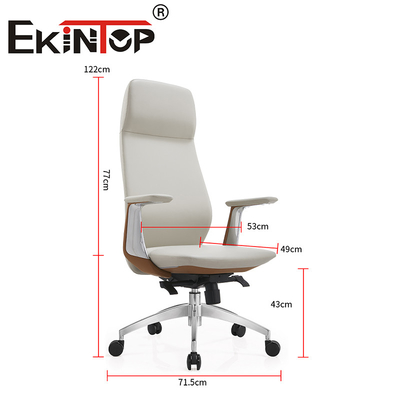 Silla de oficina ergonómica de cuero ejecutiva moderna a medida Sillones de club de cuero