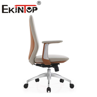 Silla de oficina ejecutiva de diseño moderno de cuero Ergonomía sillas de club de cuero