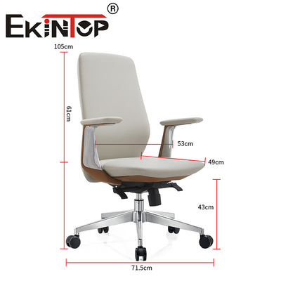 Silla de oficina ejecutiva de diseño moderno de cuero Ergonomía sillas de club de cuero