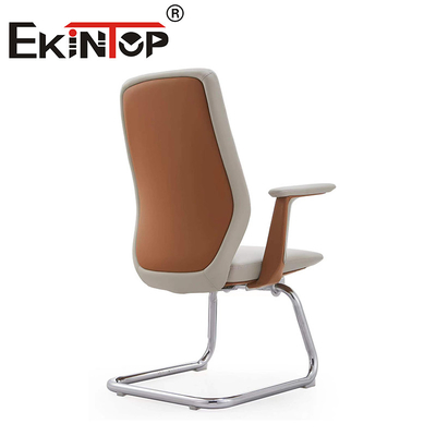 Muebles de oficina personalizados sillas de ordenador de oficina ergonómicas con reposabrazos PU sillas de club de cuero