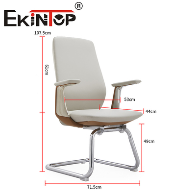 Muebles de oficina personalizados sillas de ordenador de oficina ergonómicas con reposabrazos PU sillas de club de cuero