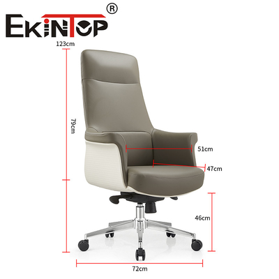 Sillones de oficina ejecutivos modernos jefe ergonomía giratoria silla de cuero vegana de trabajo pesado