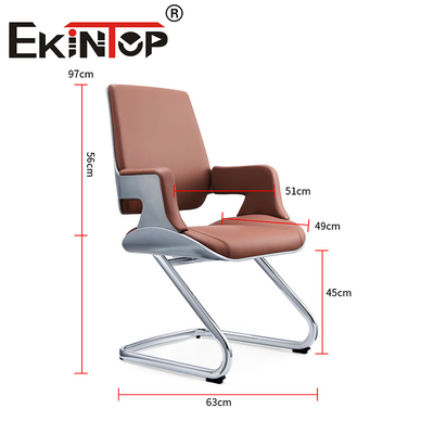 Nueva oficina de diseño silla de cuero de PU silla ergonómica silla de cuero vegetariana