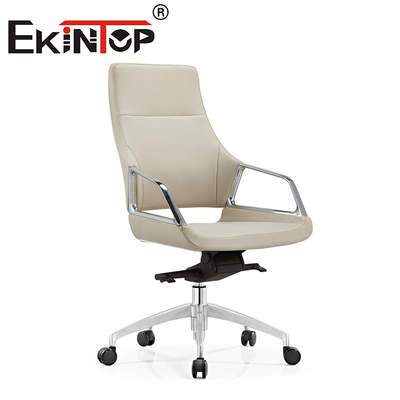 Silla de escritorio de diseño moderno de cuero ejecutivo Silla ergonómica de cuero vegana