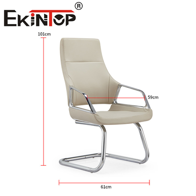 Muebles comerciales silla de visitantes buen precio oficina silla de cuero vegetariana