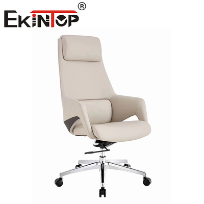 Silla de jefe ejecutivo ergonómico de espalda alta Silla de cuero vegana moderna multifuncional