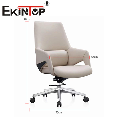 Diseño moderno de espalda media ejecutivo giratorio silla de relajación original silla de cuero vegetariana