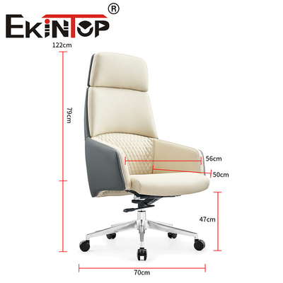 Muebles de oficina modernos de espalda alta de cuero de PU