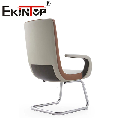 Sillones de oficina de cuero PU cómodos de alta calidad para el hogar / silla de oficina de cuero de vaca
