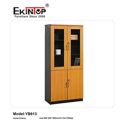 Hot Sales High Quality Metal Fireproof File Cabinet with 2 Glass Doors Storage Cabinet