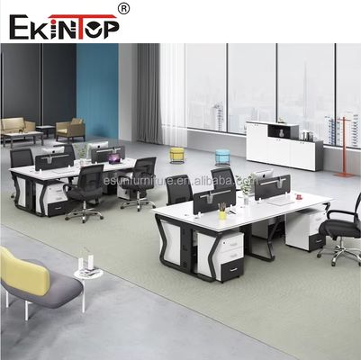 Espacio de escritorio Estación de trabajo de escritorio modular Muebles de oficina abiertos Estación de trabajo de personal modular