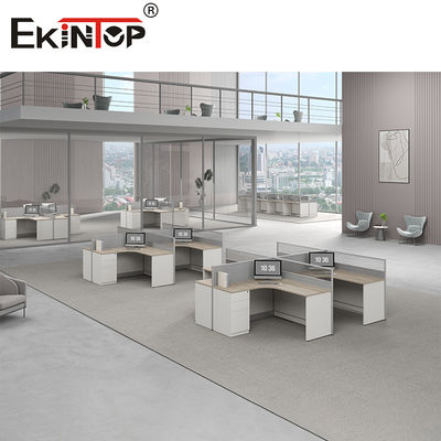 Ekintop Muebles de oficina modernos Modulares personalizados Cubicle de personal Partición Estaciones de trabajo Escritorio