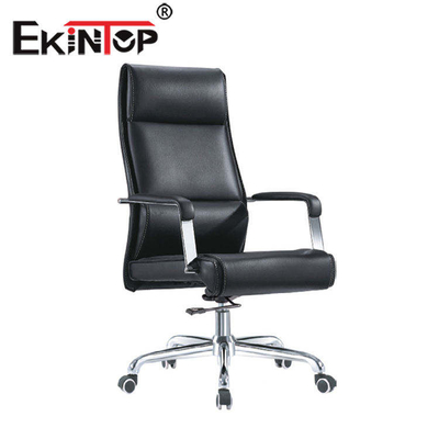 Silla de eslabón giratorio de cuero auténtica ejecutiva, silla ajusMesa del trabajo de Officeworks