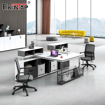 El escritorio multi del cubículo del puesto de trabajo de Seater, personal funciona la estación de trabajo modular de oficina
