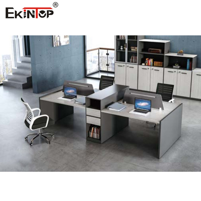 Puesto de trabajo multifuncional de la oficina de 6 Seater extensible con el ODM lateral del almacenamiento