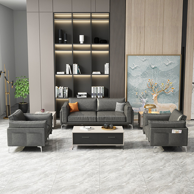 OEM material moderno cómodo moderno de Sofa For Office Reception Fabric
