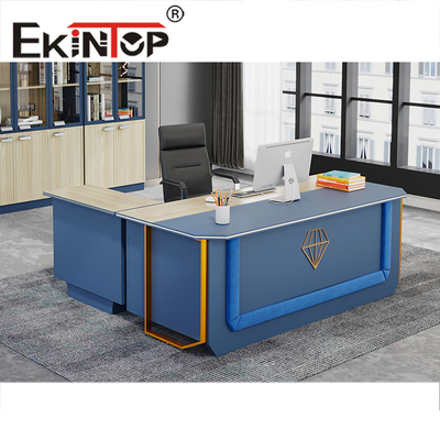 Diseño estilo oficina jefe escritorio ejecutivo en forma de L jefe mesa de ordenador