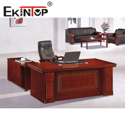 Mobiliario de oficina Escritorio de jefe de estilo chino Escritorio de supervisor de gerente de escritorio grande
