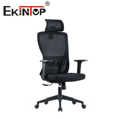 Silla de oficina transpirable con diseño ergonómico de malla para computadora con respaldo alto