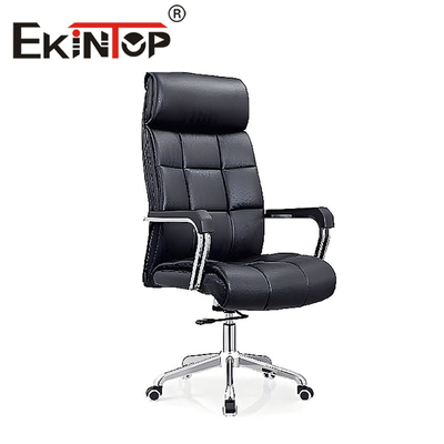 Silla de oficina de masaje personalizable Reposabrazos de varillaje Silla de cuero PU