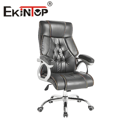 Silla de oficina ejecutiva ergonómica de cuero giratoria Asiento de elevación de gas para muebles de oficina