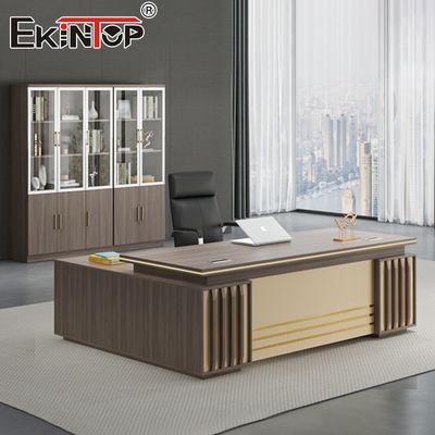 Escritorio de madera moderno en forma de L del escritorio de oficina ejecutiva para los muebles de oficinas