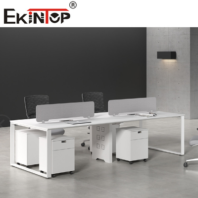 Muebles blancos del puesto de trabajo del ordenador del cubículo de la oficina 5 años de garantía