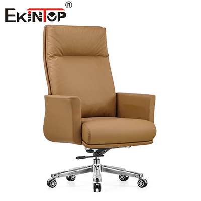 Encargado Swivel Leather Chair de Brown para los muebles de oficinas