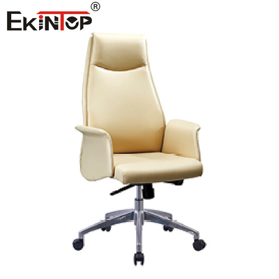 Tipo de acero inoxidable ergonómico cómodo de cuero moderno del metal de Boss Chair de la oficina